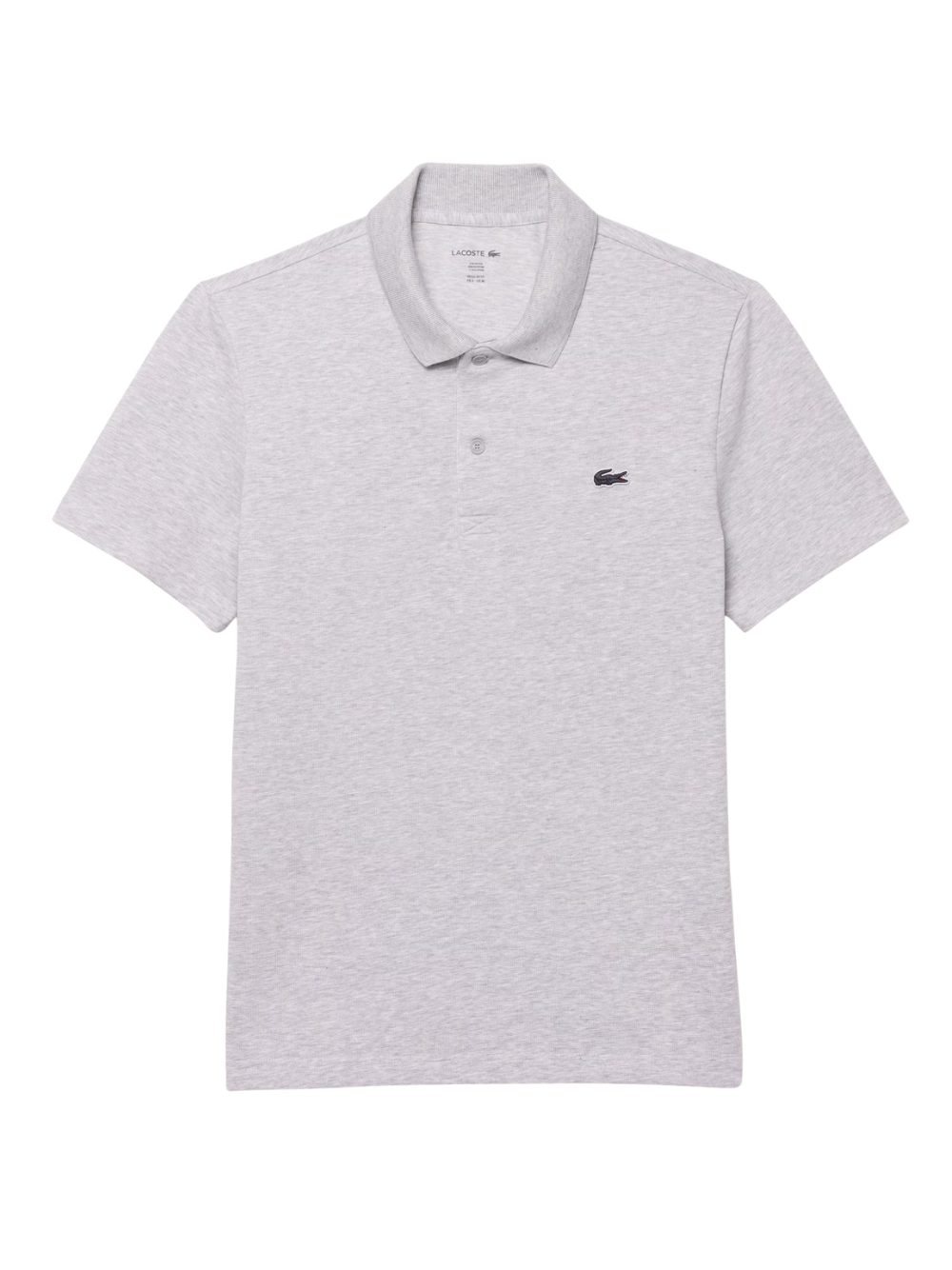LACOSTE Regular Fit Cotton Blend Polo Shirt Grey