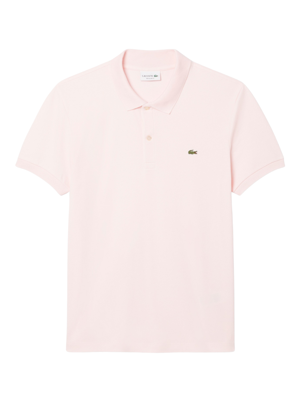 LACOSTE Regular Fit Cotton Pima Polo Shirt Pale Pink