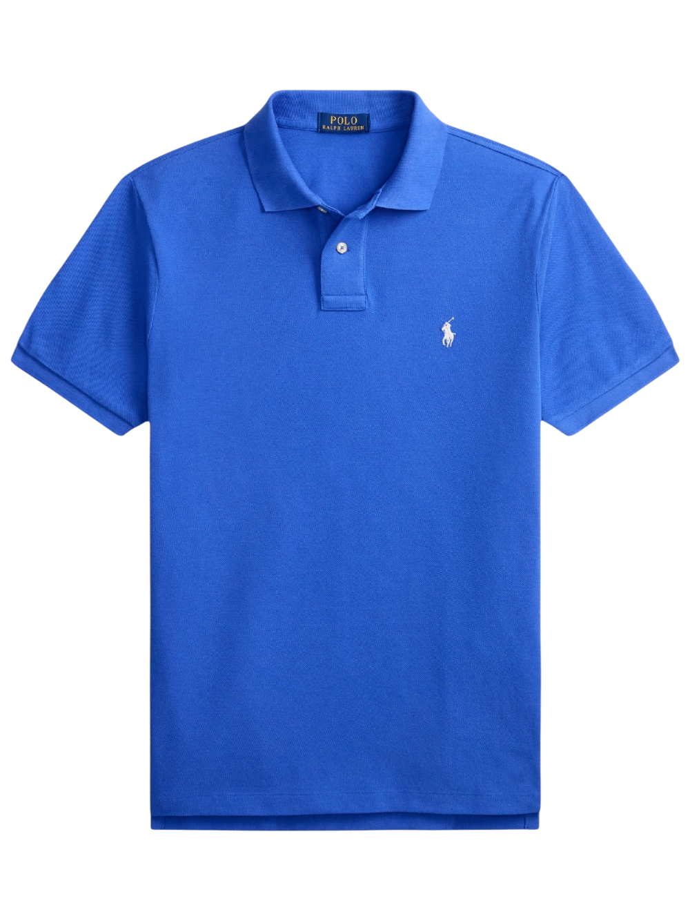 RALPH LAUREN The Iconic Custom Slim Fit Mesh Polo Iris Blue