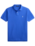 RALPH LAUREN The Iconic Custom Slim Fit Mesh Polo Iris Blue