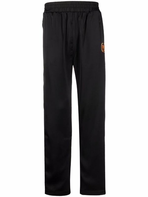 BEL-AIR ATHLETICS Logo Embroidered Track Pants Black