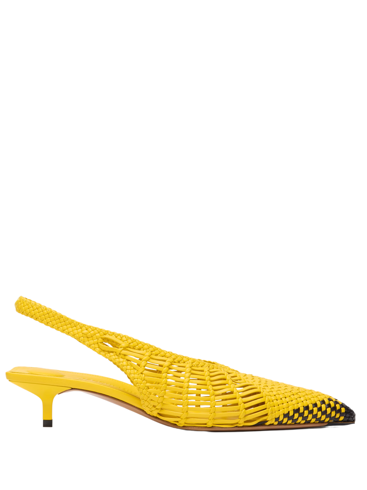 JACQUEMUS WOMEN Les Cubisto Banane B Slingbacks Yellow