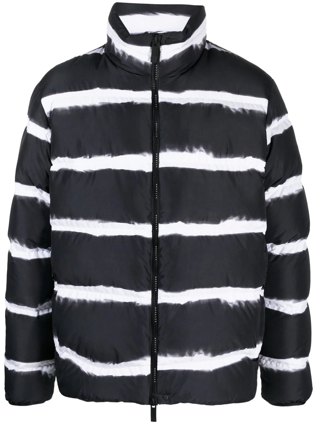 MONCLER Sil Stripe Padded Down Jacket Black