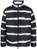 MONCLER Sil Stripe Padded Down Jacket Black