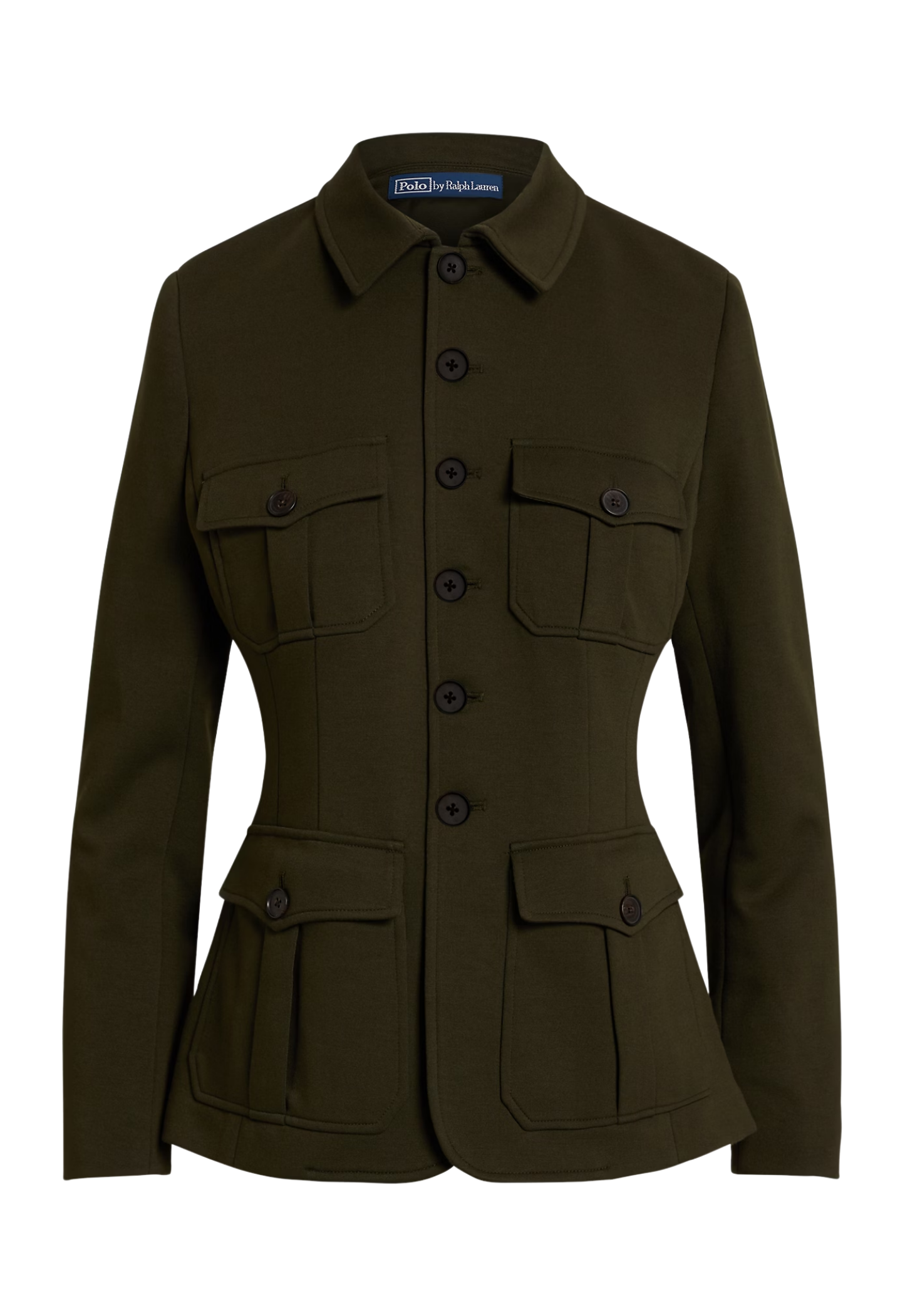 RALPH LAUREN WOMENS Knit Ponte Utility Jacket Company Olive