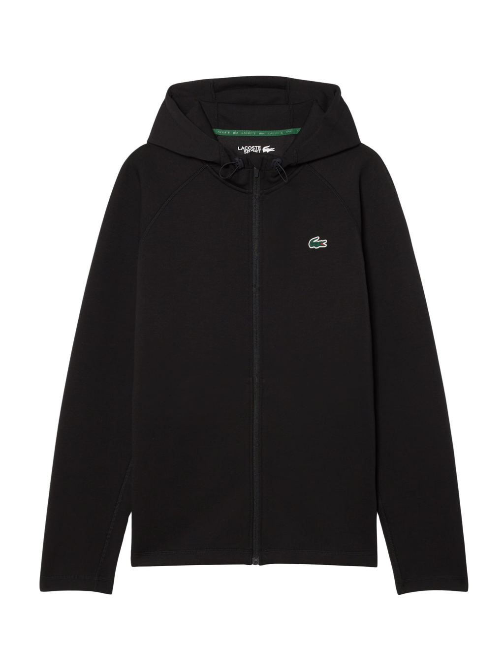 LACOSTE Sport Stretch Zipped Hoodie Black