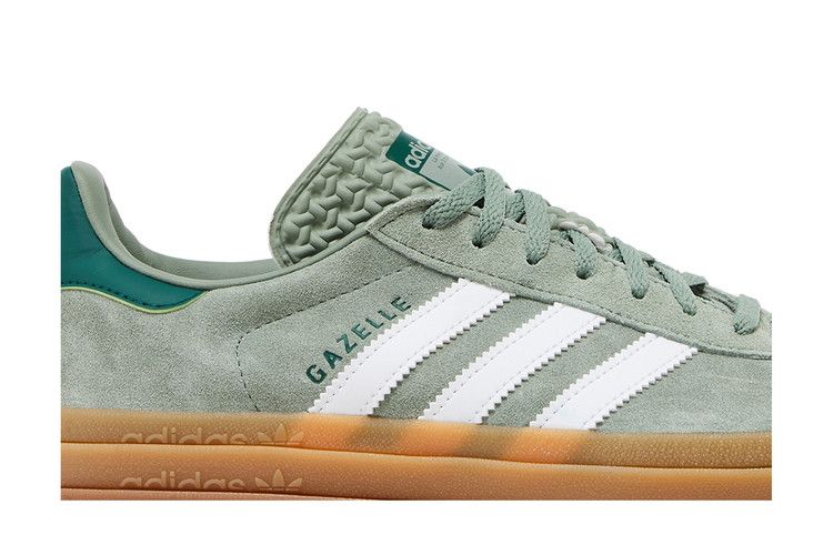 adidas Gazelle Bold Silver Green Gum (Womens)