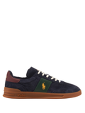 RALPH LAUREN Heritage Area Suede Sneakers Navy/Wine/Forest