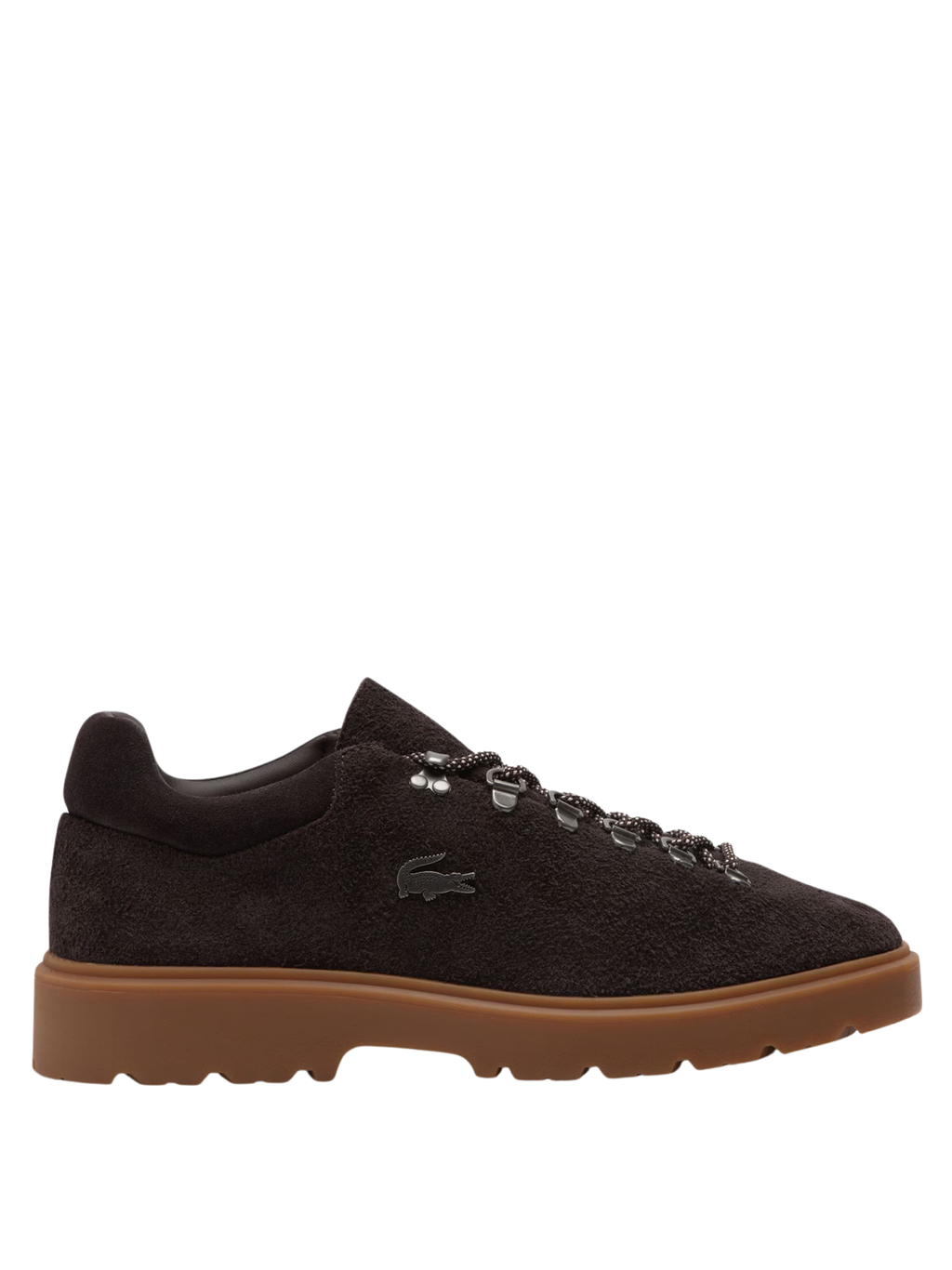 LACOSTE Baseshot Winter Suede Sneakers Dark Brown