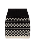 AMIRI WOMEN Checkered Mesh Skirt Black