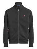 RALPH LAUREN Double-Knit Track Jacket Polo Black