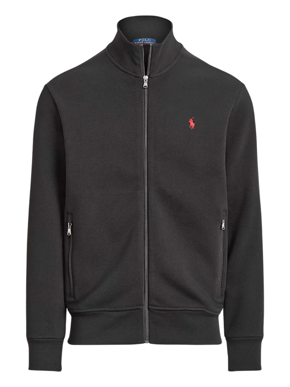 RALPH LAUREN Double-Knit Track Jacket Polo Black