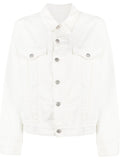MAISON MARGIELA MM6 WOMEN Cut Out Denim Jacket White
