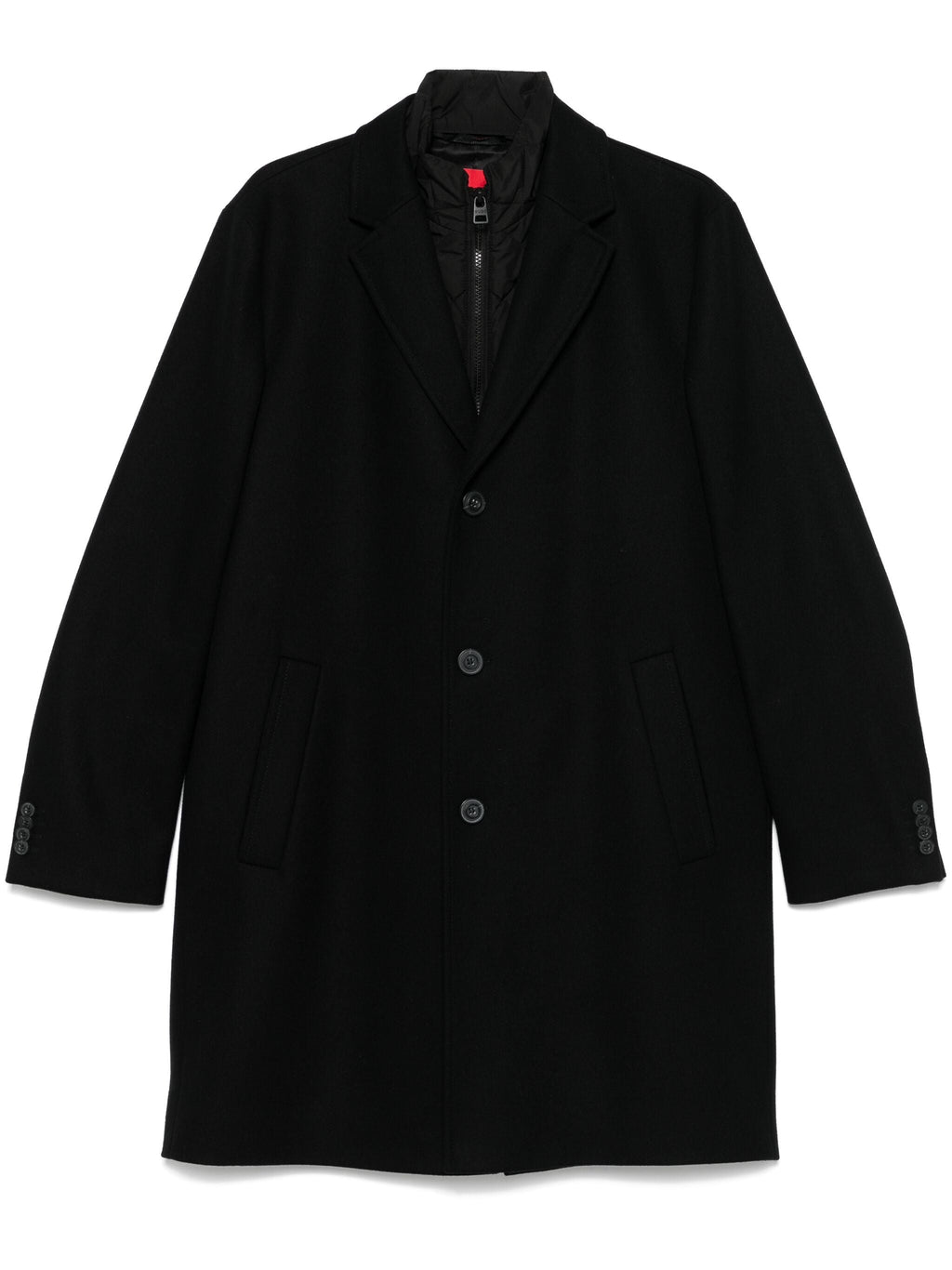 HUGO Milogan Single-Breasted Coat Black