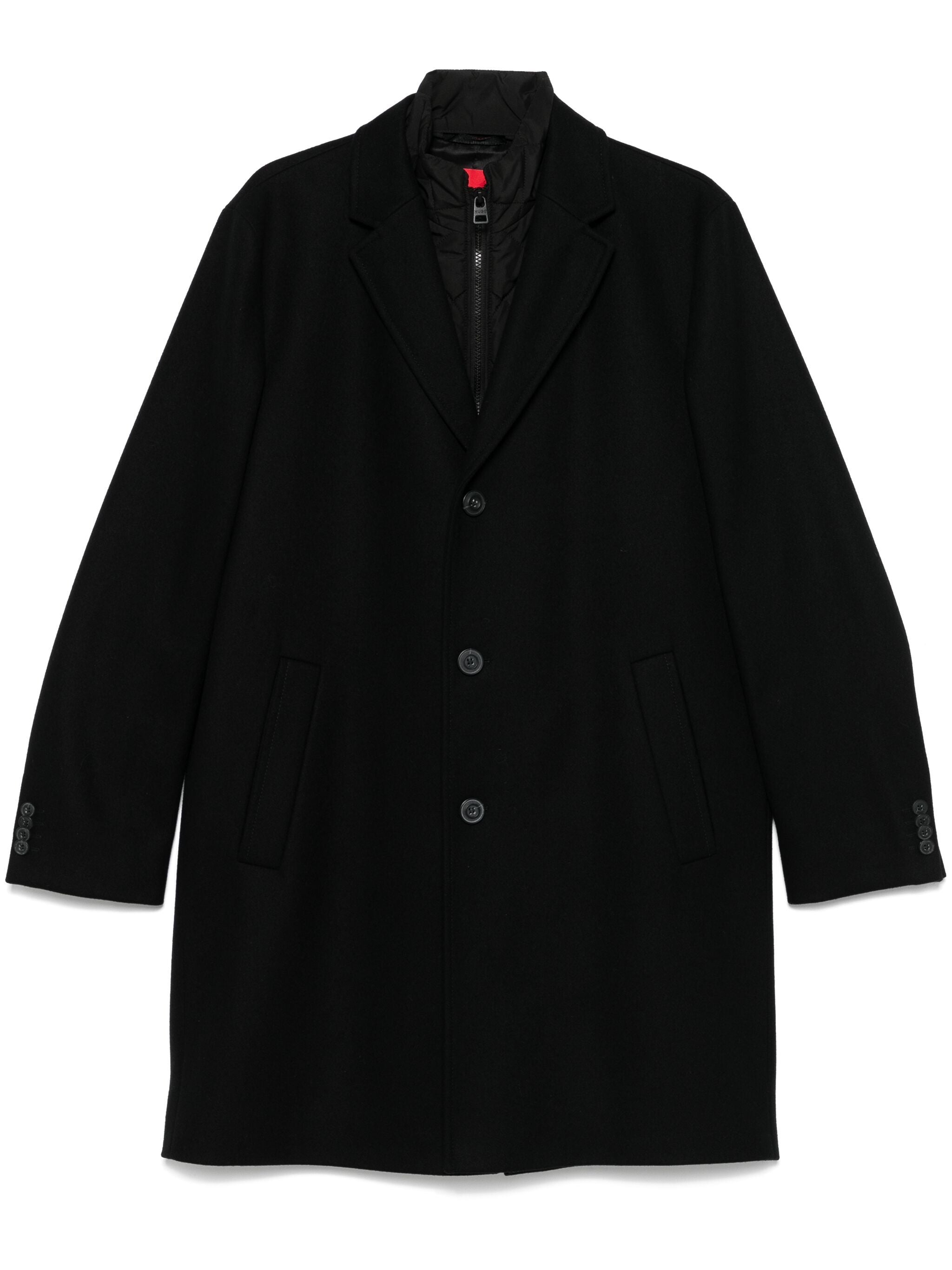 HUGO Milogan Single-Breasted Coat Black
