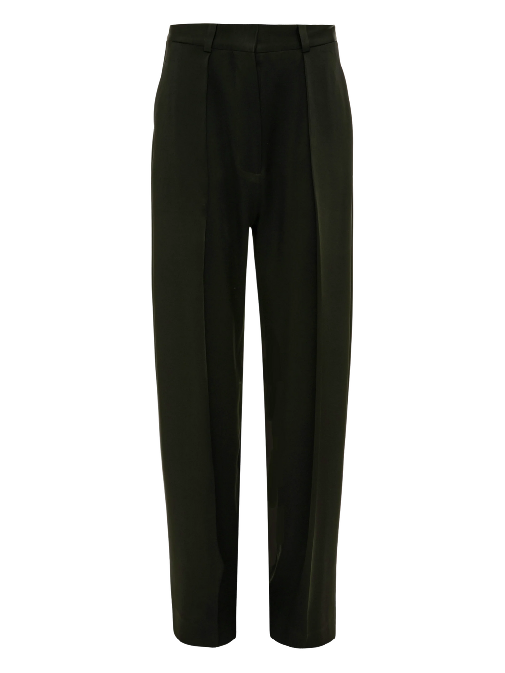 VICTORIA BECKHAM WOMEN Drop Waist Straight Leg Trousers Black