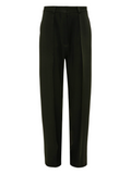 VICTORIA BECKHAM WOMEN Drop Waist Straight Leg Trousers Black