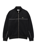 LACOSTE Trim Accent Zipped Sweatshirt Black