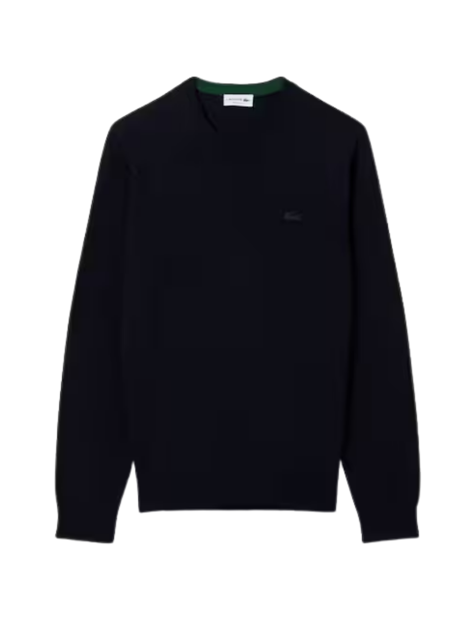 LACOSTE Merino Wool Crew Neck Sweater Midnight Blue