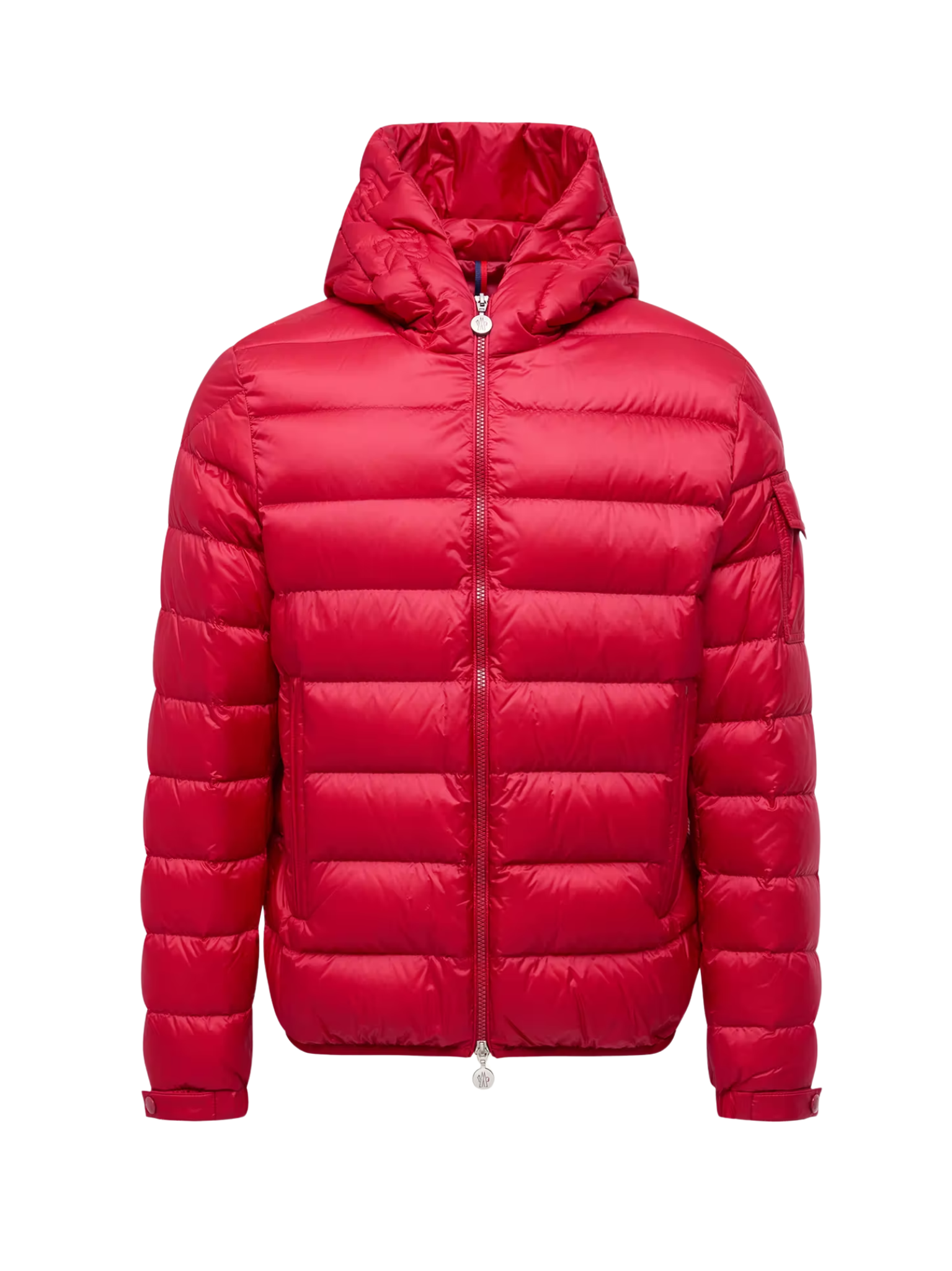 MONCLER Najan Hooded Short Down Jacket Red
