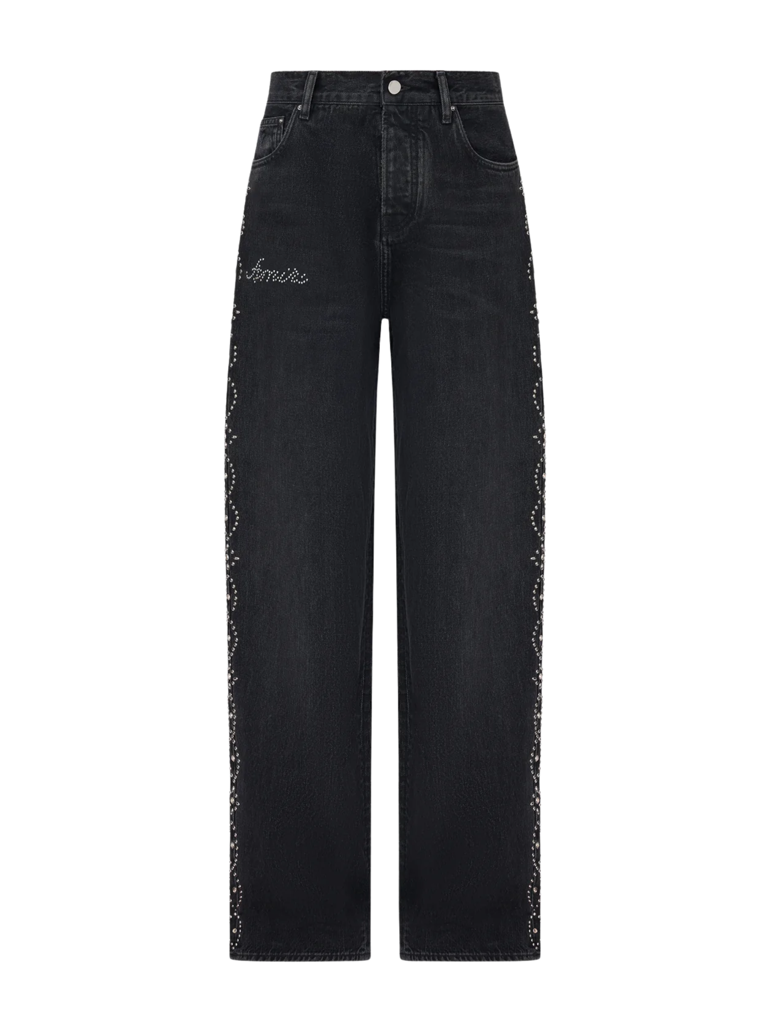 AMIRI WOMEN Stud Baggy Jeans Retro Black