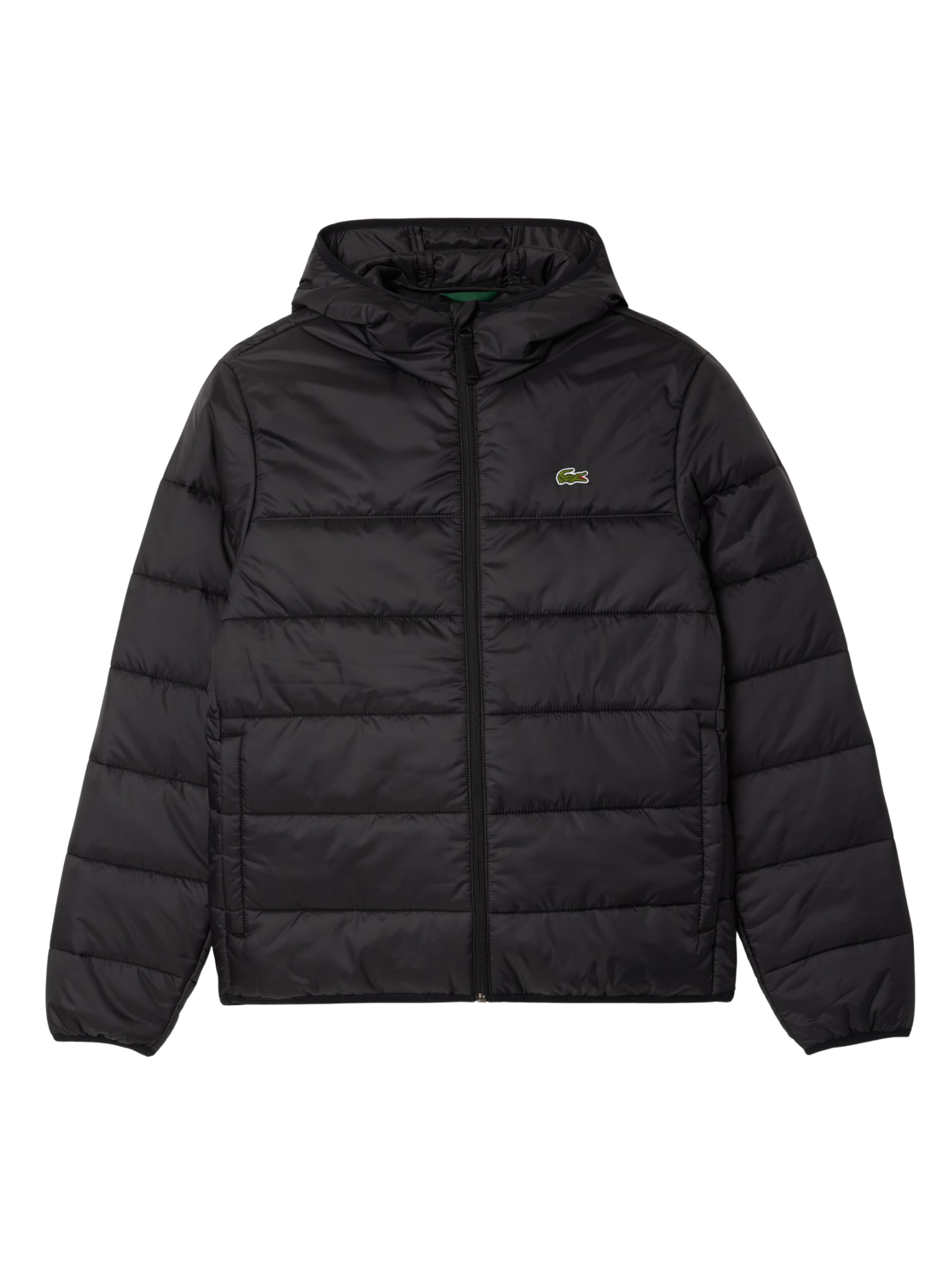 LACOSTE Water-Repellent Quilted Puffer Jacket Black