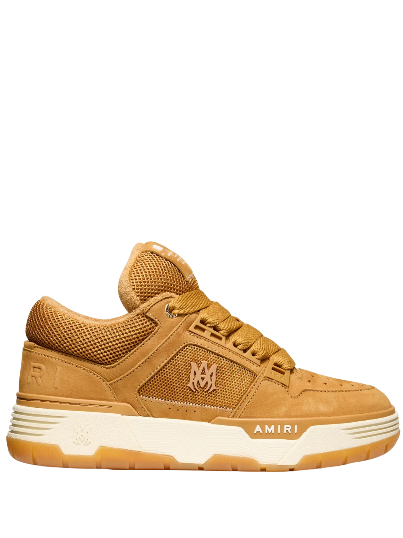 AMIRI MA Quad Debossed Nubuck Sneakers Wheat