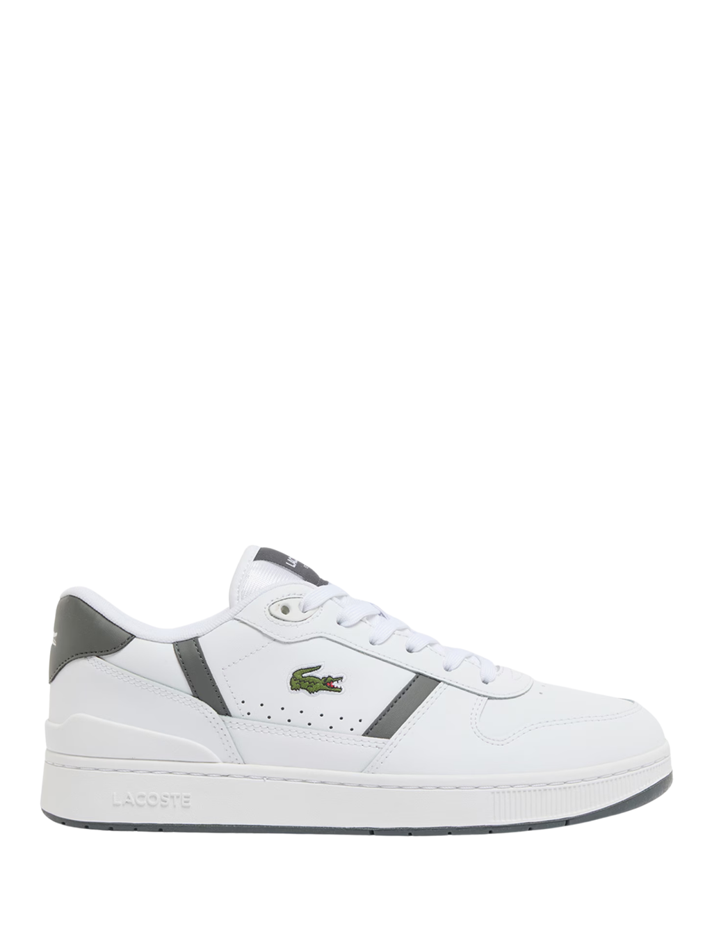 LACOSTE T-Clip Set Leather Sneakers White/Grey