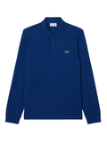 LACOSTE Classic Fit Long Sleeved L.12.12 Polo Shirt Navy Blue