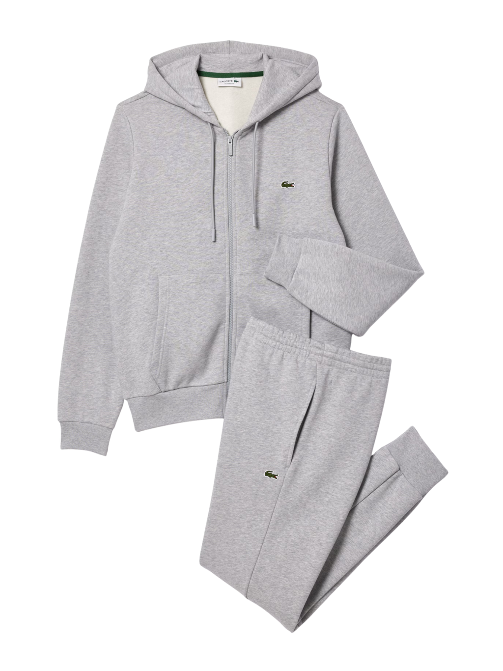 LACOSTE Hooded Tracksuit Light Grey