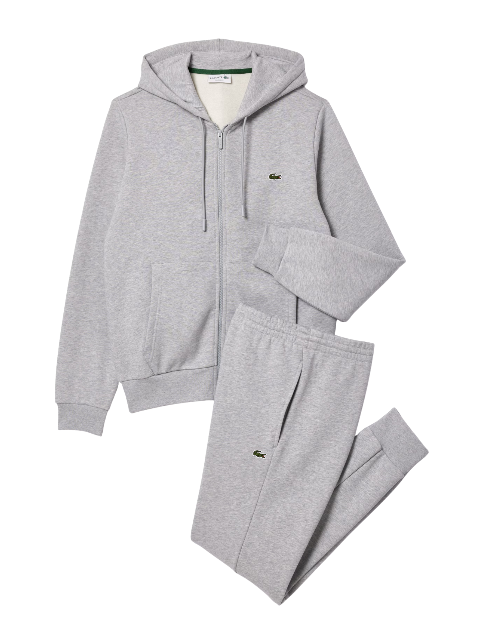 LACOSTE Hooded Tracksuit Light Grey