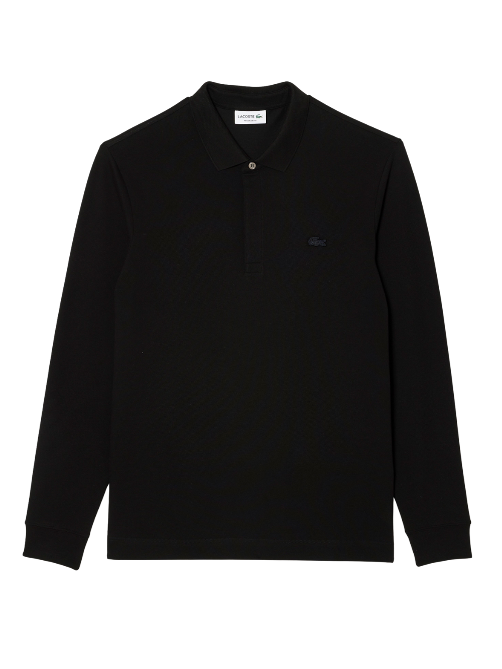 LACOSTE Regular Fit Paris Stretch Piqué Polo Shirt Black