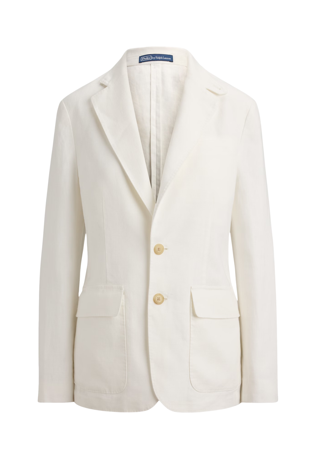 RALPH LAUREN WOMENS Single-Breasted Linen Blazer Nevis