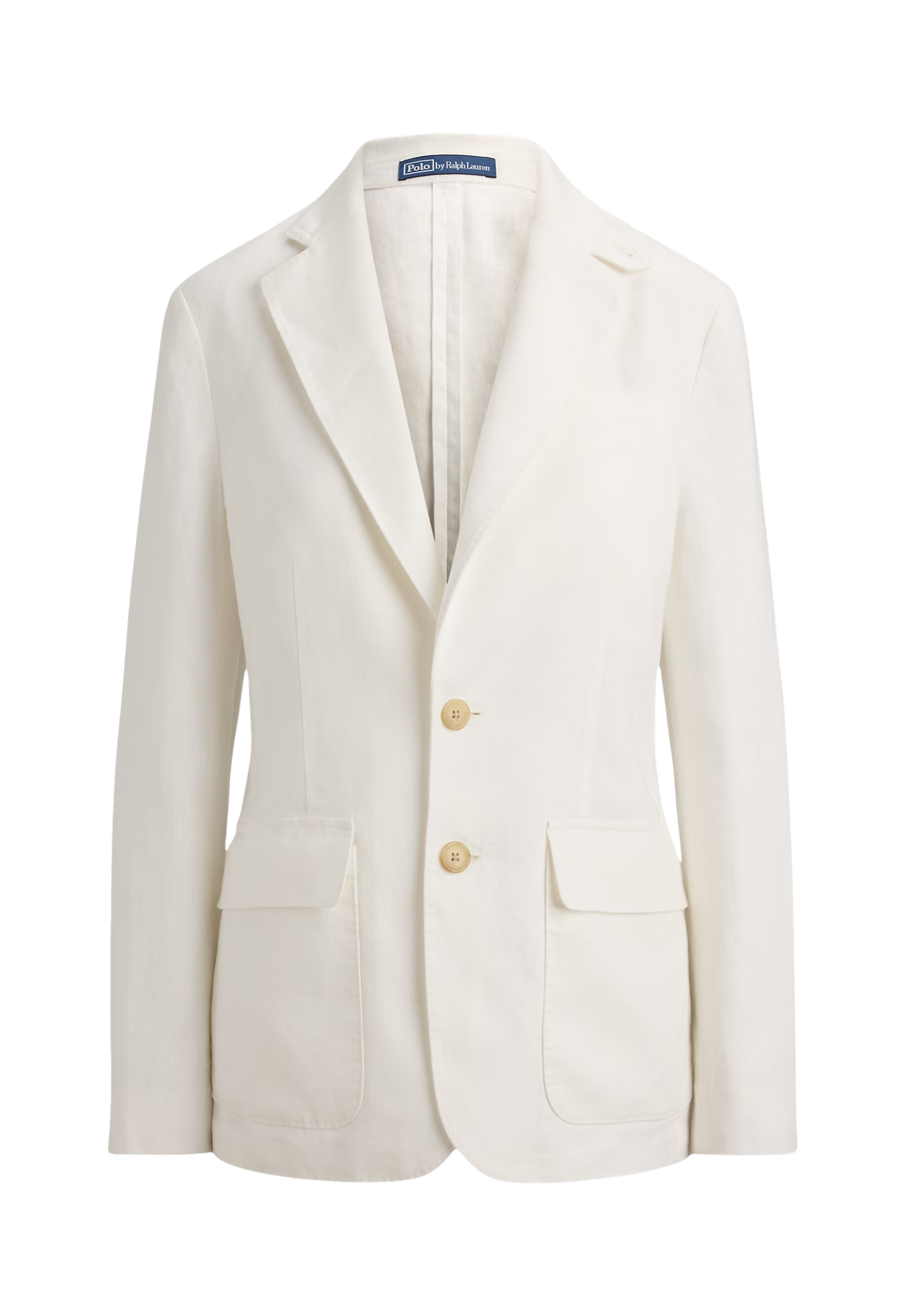 RALPH LAUREN WOMENS Single-Breasted Linen Blazer Nevis