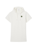 LACOSTE WOMEN Hooded Piqué Dress White
