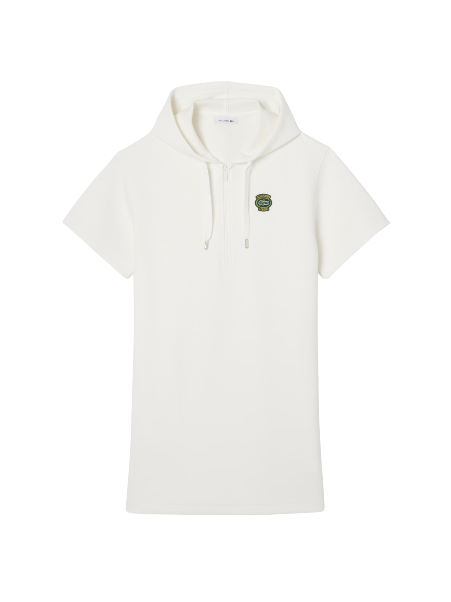 LACOSTE WOMEN Hooded Piqué Dress White
