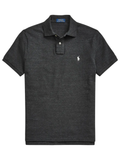 RALPH LAUREN The Iconic Mesh Polo Shirt Black Marl Heather