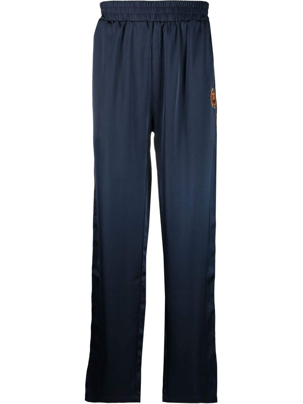 BEL-AIR ATHLETICS Logo Embroidered Track Pants Navy