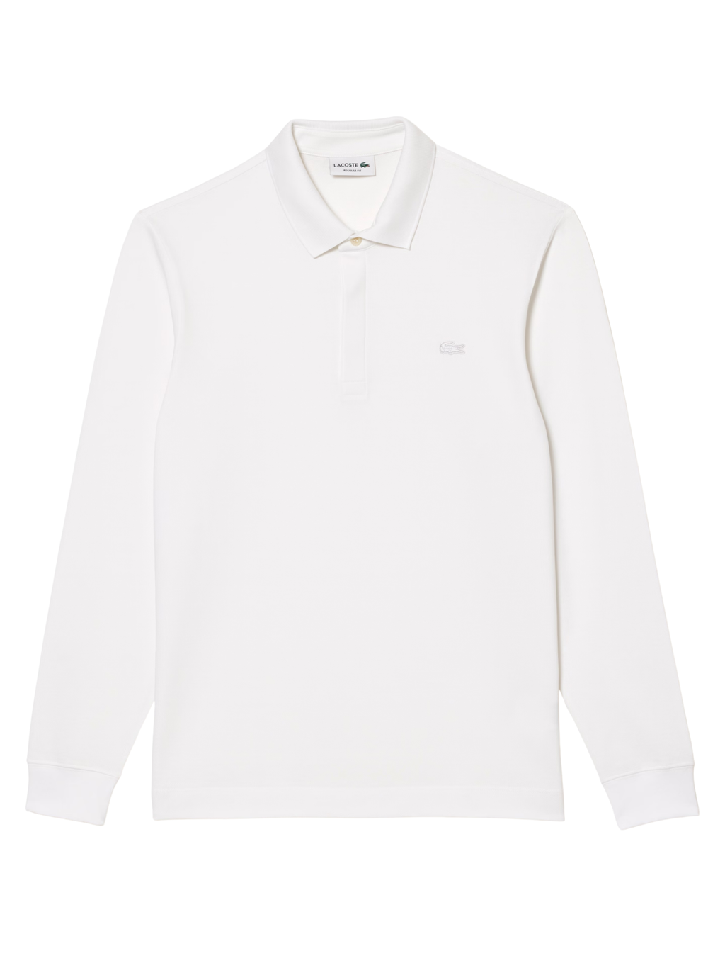LACOSTE Regular Fit Paris Stretch Piqué Polo Shirt White