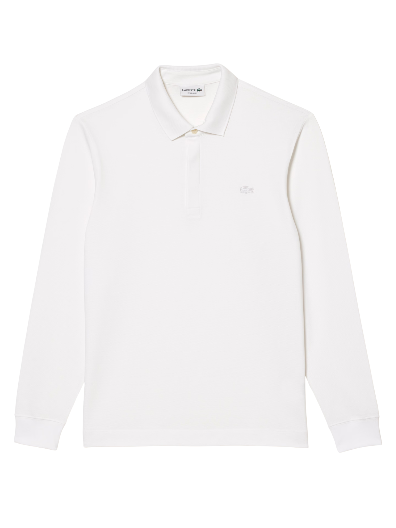 LACOSTE Regular Fit Paris Stretch Piqué Polo Shirt White