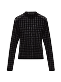 AMIRI WOMEN MA Quad Flocked Top Black
