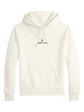 RALPH LAUREN Logo Double-Knit Hoodie White