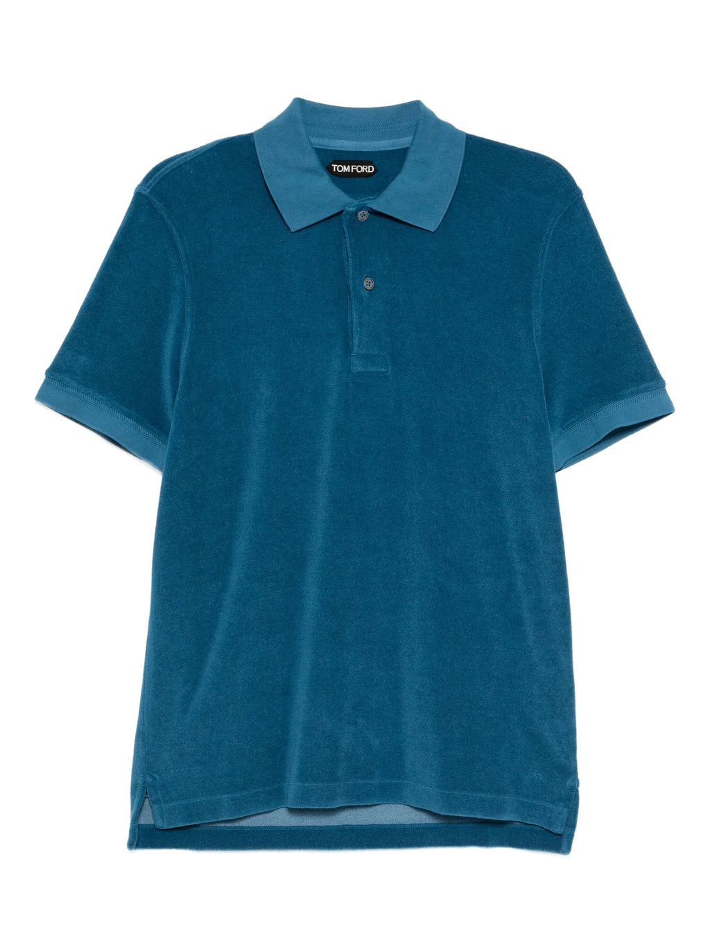 TOM FORD Towelling-finish Polo Shirt Blue