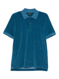 TOM FORD Towelling-finish Polo Shirt Blue