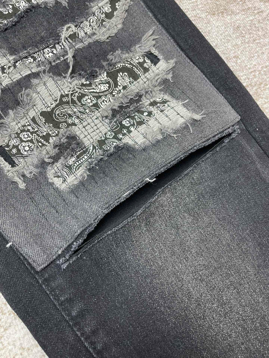 Black grey Pant