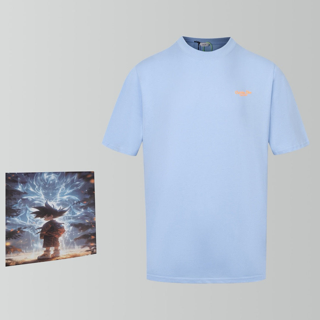 White and Sky blue T-shirt