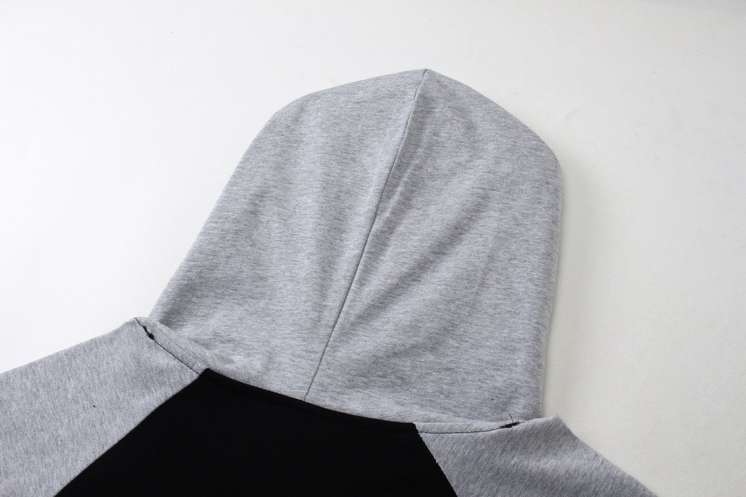 Black grey Hoodie