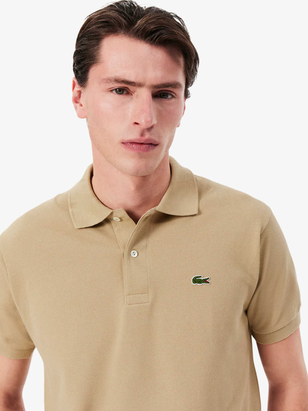 LACOSTE Classic Fit L.12.12 Original Polo Shirt Beige