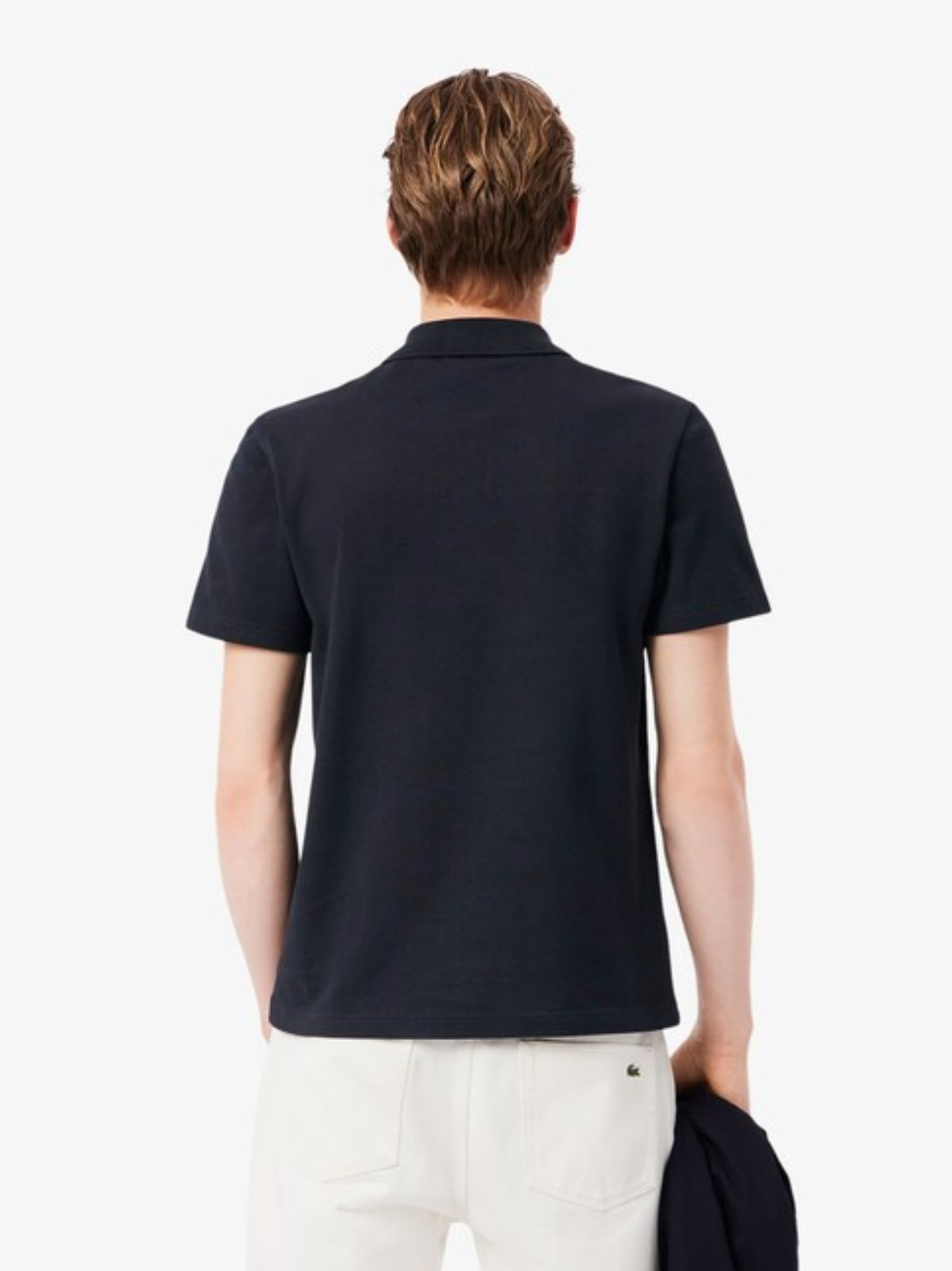 LACOSTE Regular Fit Colour-Block Piqué Polo Shirt Black