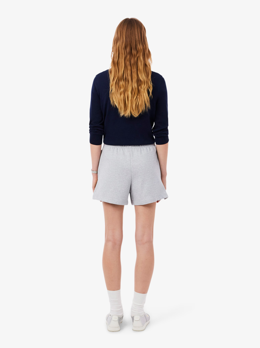 LACOSTE WOMEN Fleece Shorts Light Grey